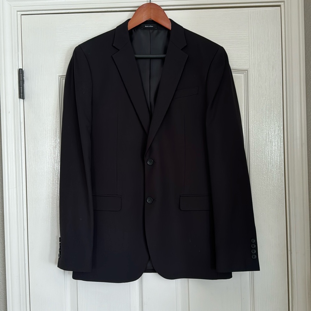 Men’s black Extra Slim suit from Men’s Warehouse